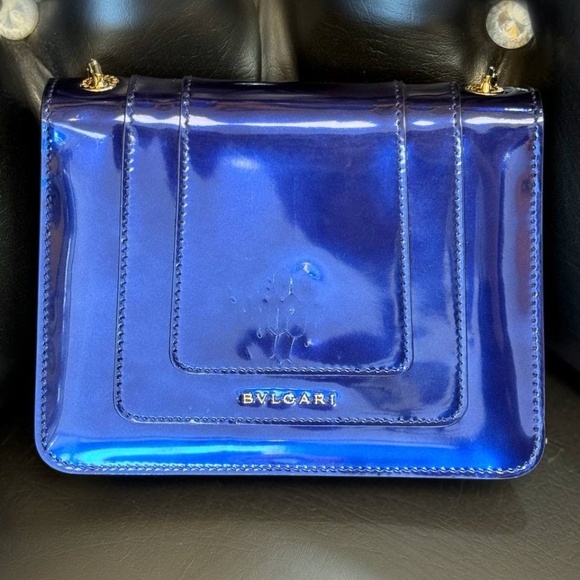 Bvlgari Serpenti Forever Square Crossbody Shoulder Bag Brushed Metallic calf - Picture 5 of 13